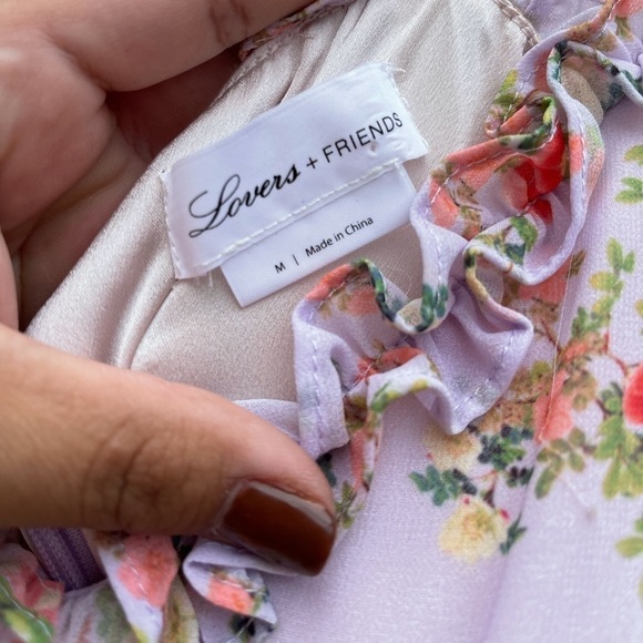 Lovers and Friends Raya Dress Lilac Floral Mini - Picture 4 of 5